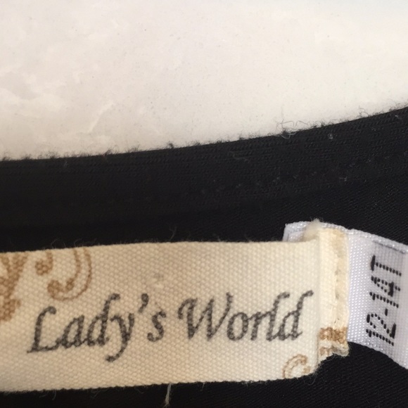 Lady's World Girl's Top Black Size 12-14 - Picture 2 of 3